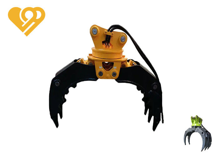 Heavy Equipment Hydraulic Attachment Q345B Alloy Steel Grapple Buckets for Excavators